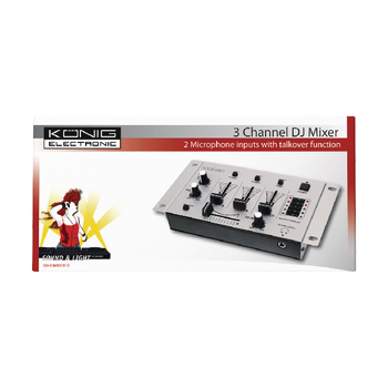 KN-DJMIXER10 Dj-mixer 3-kanaals Verpakking foto
